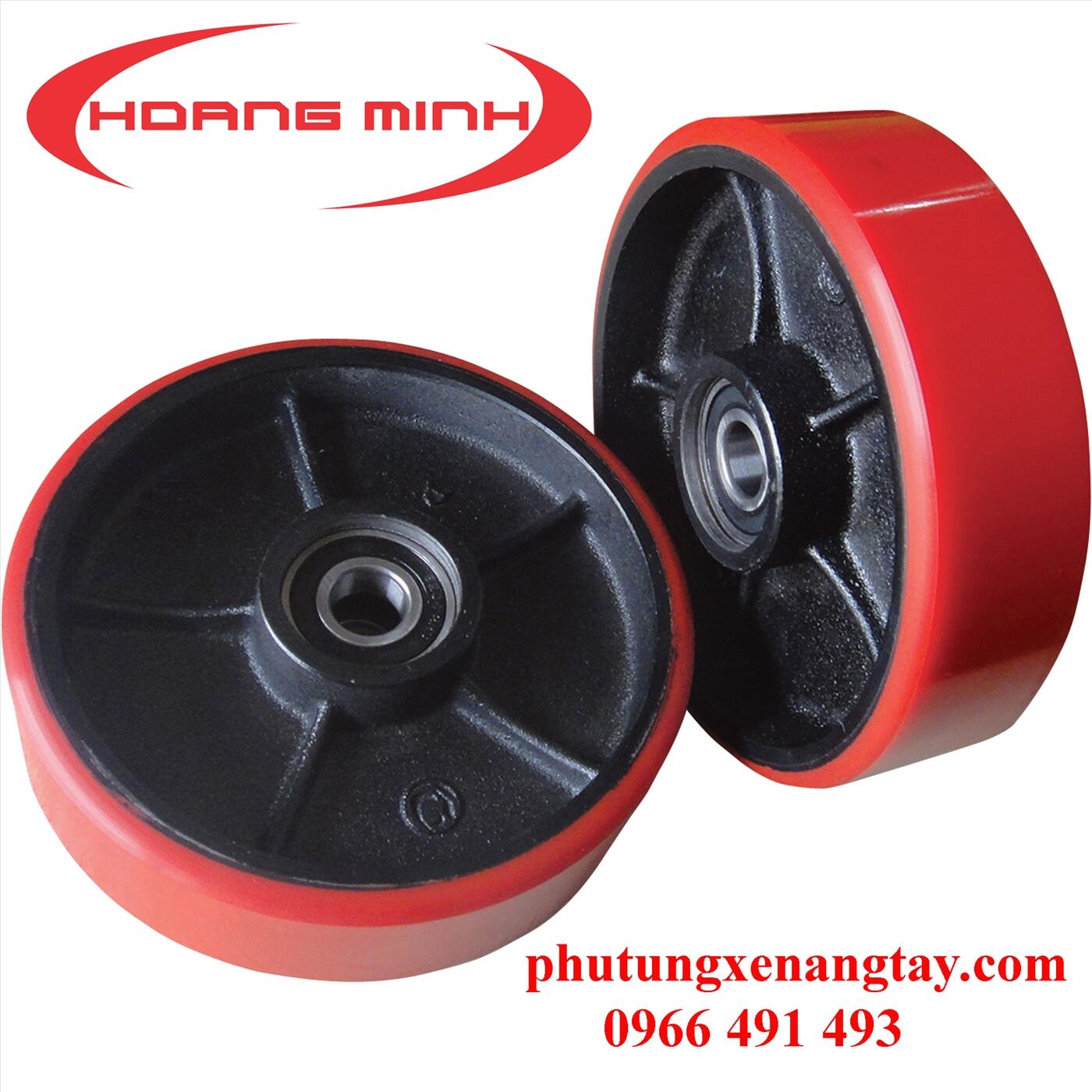 Bánh xe nâng tay PU 180x50