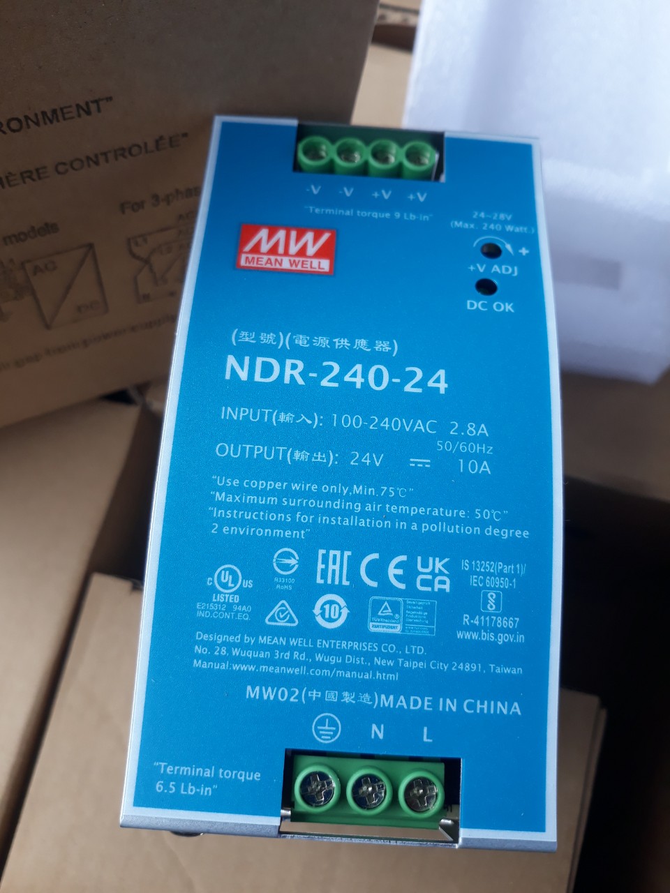 NGUỒN MEAN WELL NDR 240 24 NDR 240 48