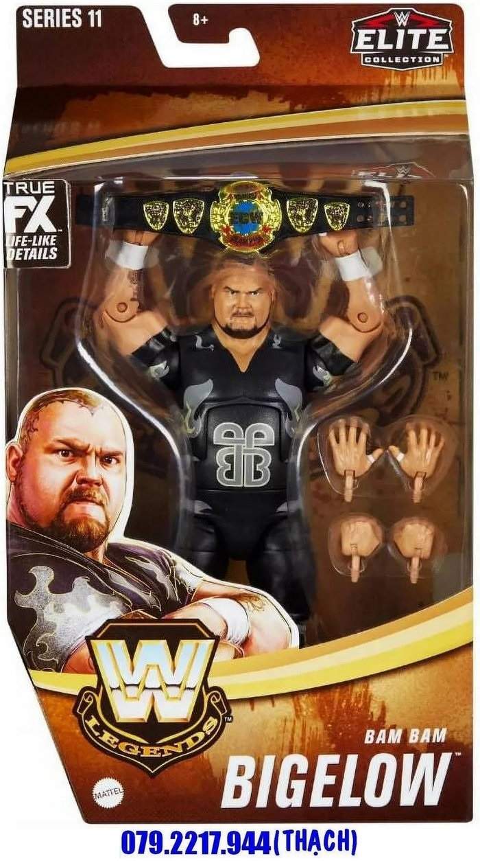 WWE BAM BAM BIGELOW ELITE LEGENDS SERIES 11 EXCLUSIVE