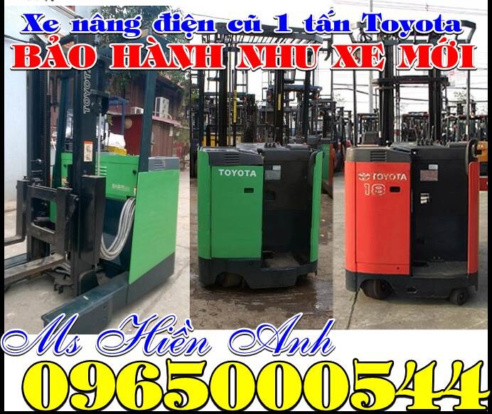 xe nâng điện cũ đứng lái giá rẻ