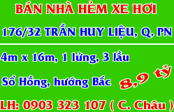 Bán Nhà Trần Huy Liệu Q.Phú Nhuận