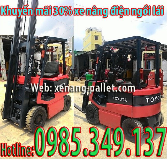 Xe nâng điện cũ, Xe nâng điện cũ ngồi lái