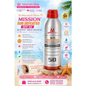 Xịt chống nắng Mission SPF50 đa Vitamin trắng da ngừa lão hóa nhập khẩu Mỹ - 0858193968 - 0944193968 - amylalashop.com -
