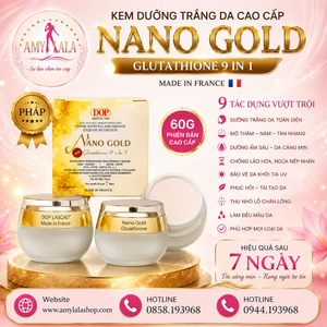 Kem mặt (60g) hạt vàng 24k Dop Lascad® Nano Gold Glutathione 9in1 siêu trắng cao cấp - 0858193968 - 0944193968 -