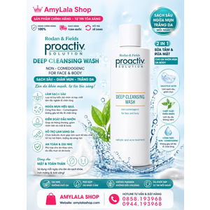 Tắm rửa mặt Proactiv 240ml Deep Cleansing Wash 2in1 Face Body trị mụn trắng da - 0858193968 - 0944193968 - amylalashop.com -
