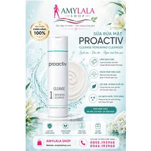 Sữa rửa mặt Proactiv 177ml Renewing Cleanser trị mụn trắng da - 0858193968 - 0944193968 - amylalashop.com -