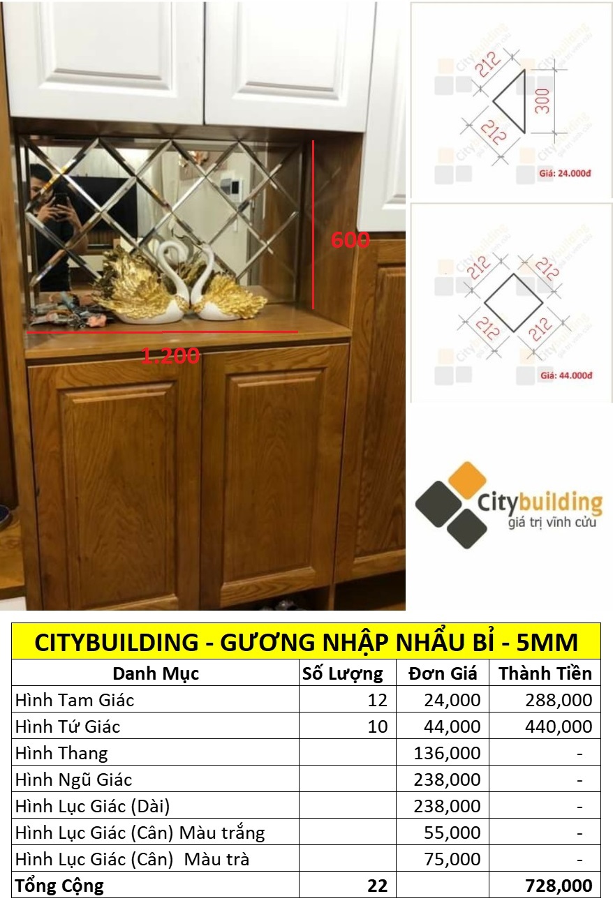 Miếng Gương Dán Tường