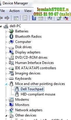 Tắt Laptop Touchpad thông qua Device Manager