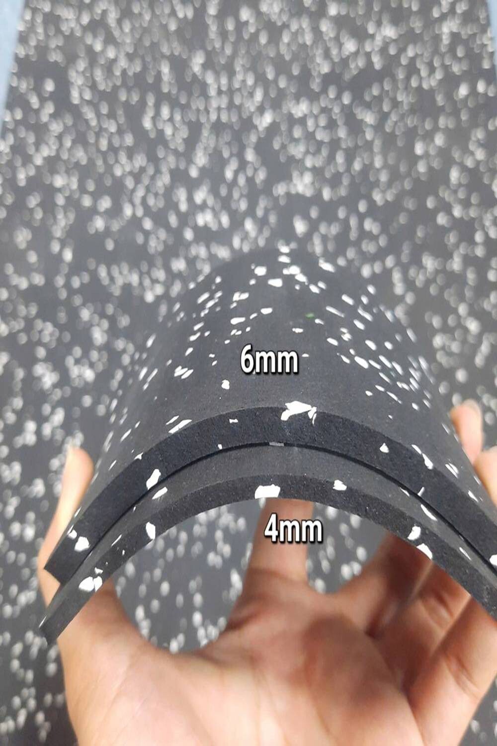 Thảm cuộn cao su phòng Gym KT 1mx10m bề mặt thảm EPDM PN-RUBBER P001