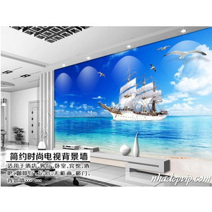 GẠCH 3D THUYỀN BIỂN TB02