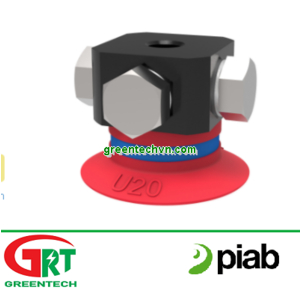 0101394 | Suction cup U20 Silicone, 5xM5 female, with dual flow control valve | Piab Vietnam