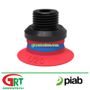 0110328 | Suction cup U20 Silicone, G1/8 male/M5 female, PA | Piab Vietnam