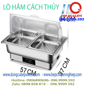 Hâm cách thủy bằng inox dùng điện