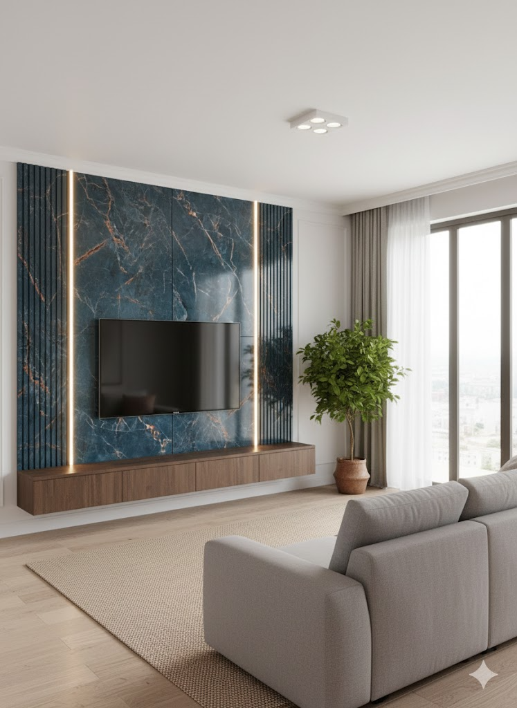 HT-OPSPC Tấm ốp nhựa SPC trong nhà & LAM SÓNG CÙNG MÀU