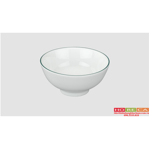 CHÉN XỐT 9CM HOA VĂN CHỈ XANH LÁ