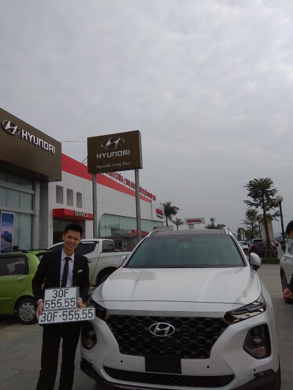 KHÁCH HÀNG MUA XE SANTAFE 2019 TẠI HYUNDAI LONG BIÊN BỐC ĐƯỢC BIỂN ...