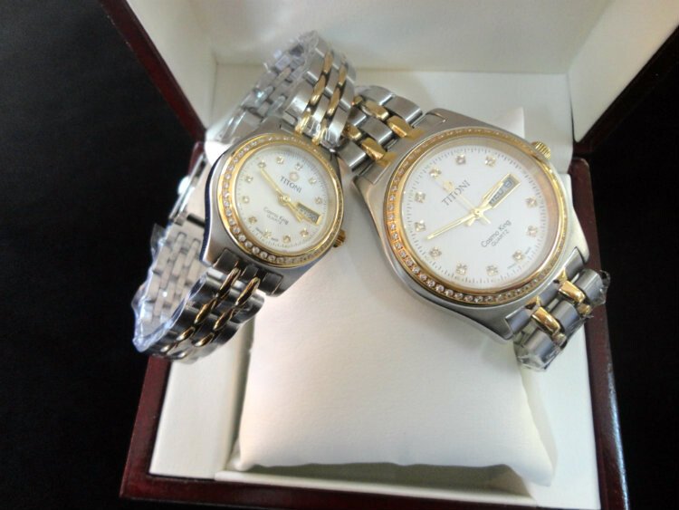 Đồng hồ cặp đôi Titoni Cosmo king 0890-sg7a