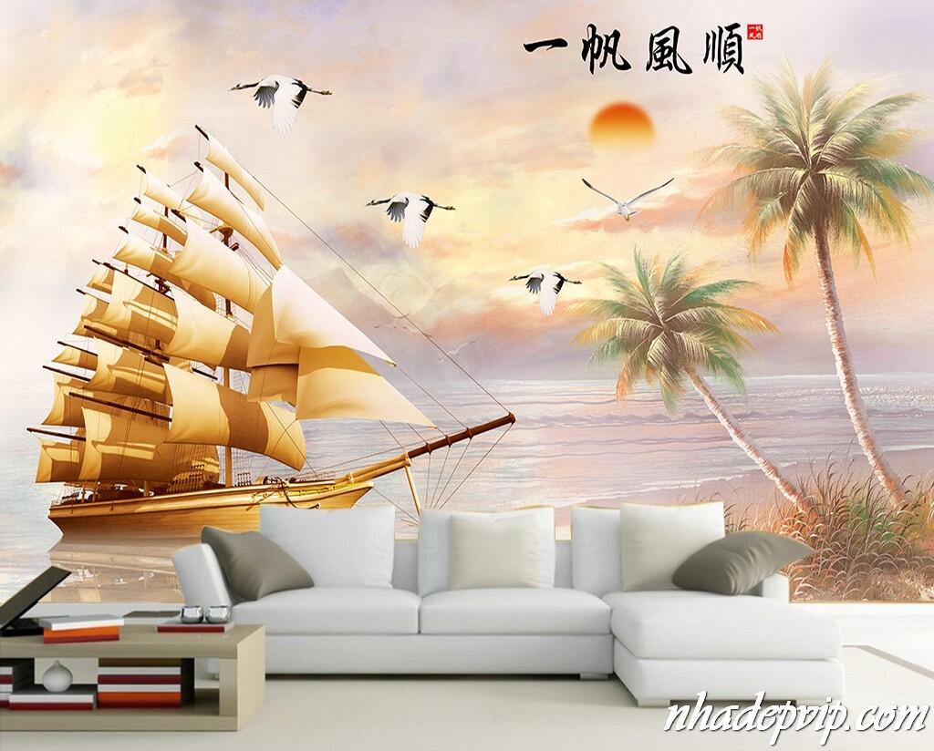 Tạo điểm nhấn cho phòng khách với gạch 5D tại Hậu Giang