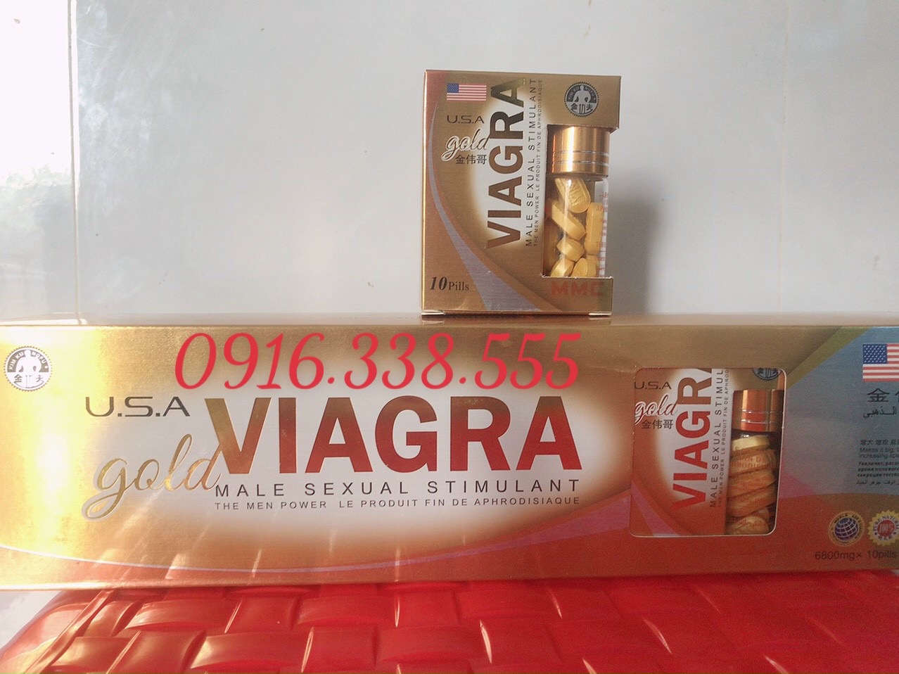 THUỐC Cương dương GOLD Viagra 6800MG USA ( VIÊN Vàng)
