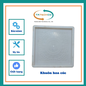 KHUÔN ĐÚC GẠCH HOA CÚC Kích thước 40*40*3,5cm