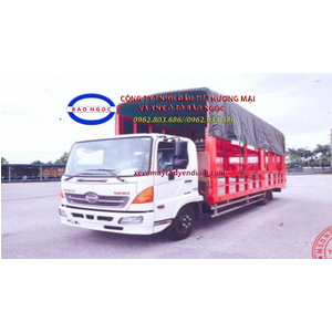 Xe tải HINO FC thùng 2 tầng dài 7,3m chở ô tô