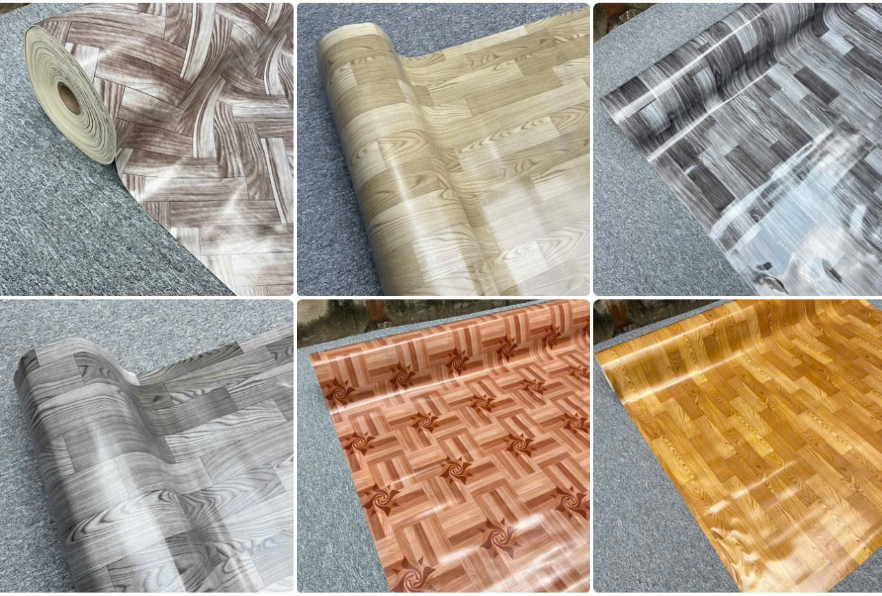 Tấm nhựa trải sàn simili xốp 1.6 mm- HÀNG BÓNG