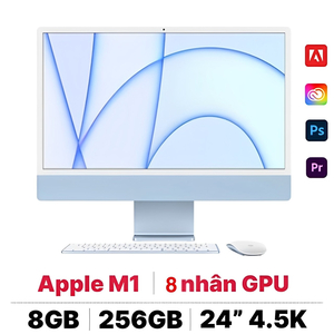 iMac 24inch A2438 2021 M1/ 8GB/ 256GB/ Blue/ Fullbox Chính Hãng like new 99% ( MGPK3 )