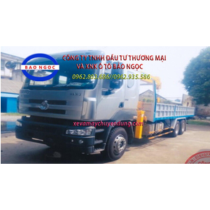 Xe tải chenglong 3 chân gắn cẩu SOOSAN 7 tấn 6 đốt SCS746L