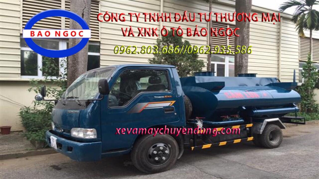 Xe téc chở xăng dầu 3 khối cấp lẻ Thaco K165