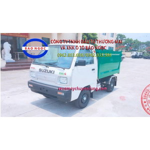 Xe thu gom rác 1 khối suzuki trong ngõ ngách nhỏ