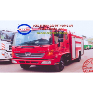 Xe cứu hỏa chữa cháy hino FC chứa 4000 lít nước và 600 lít bọt foam