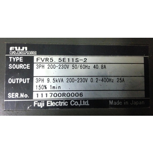 FVR5.5E11S-2, Sữa biến tần Fuji , Sữa lỗi biến tần Fuji FVR5.5E11S-2