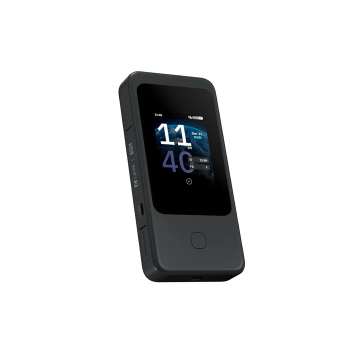 GL-Inet Mudi 7 (GL-E5800) | 5G NR Tri-band Wi-Fi 7 High-speed VPN, OpenVPN-DCO, Dual SIM Dual Standby, battery Up to 13.5hrs Run Time Travel Router