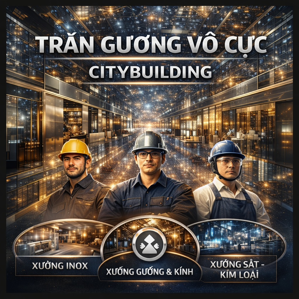 1️⃣ TRẦN GƯƠNG VÔ CỰC CITYBUILDING | GIẢI PHÁP TRẦN GƯƠNG CẤP DỰ ÁN