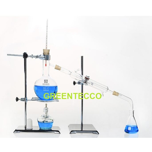 1000 ml - Bộ chưng cất chiết xuất tinh dầu bằng hơi nước mini 1000 ml - chất liệu thủy tinh