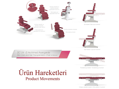 Ghế chăm sóc da và cấy tóc Avangarde