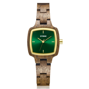 Đồng Hồ Nữ gỗ phong thủy STARKE SK106AL Gỗ óc chó nâu
