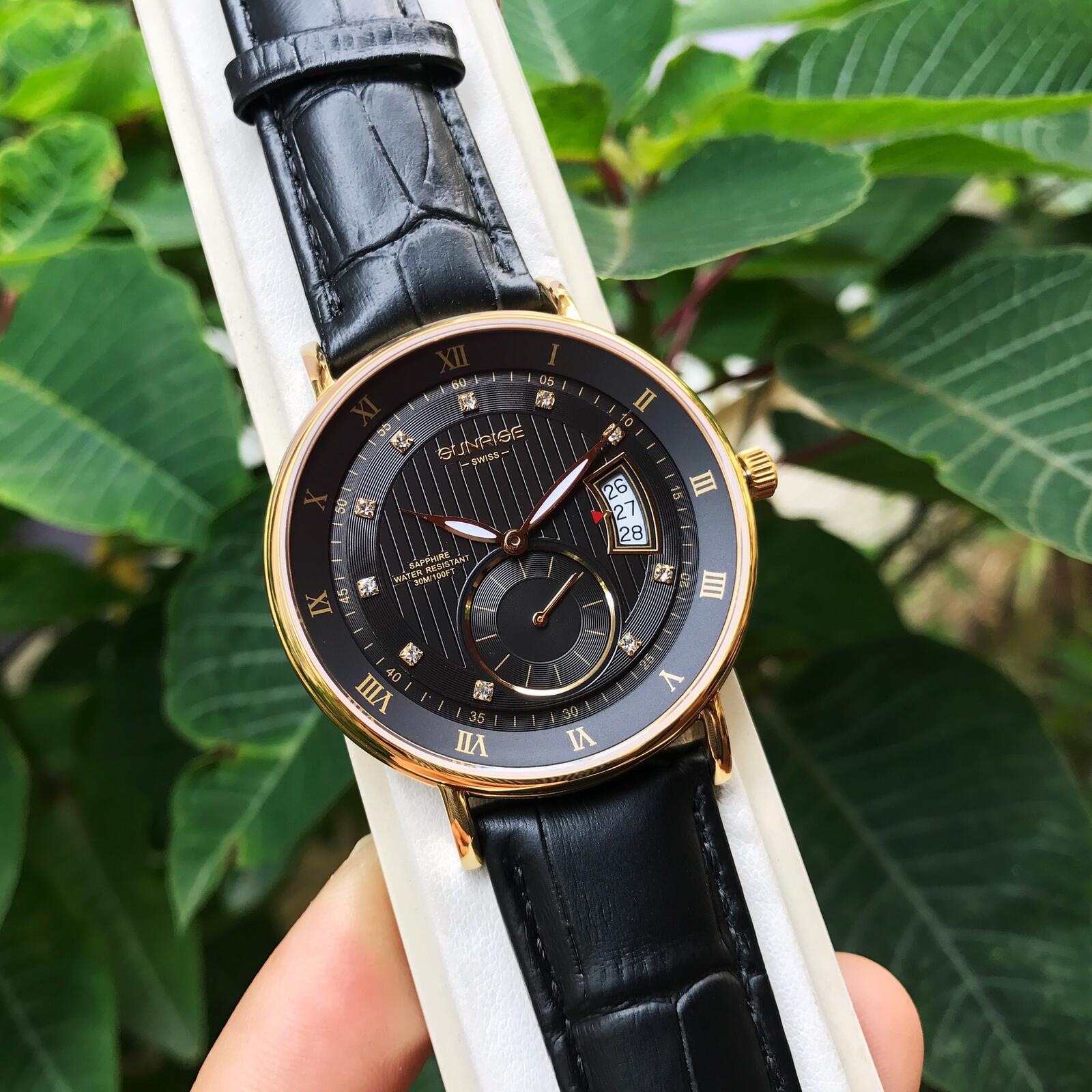 SUNRISE 1118PA | ĐỒNG HỒ NAM DÂY DA