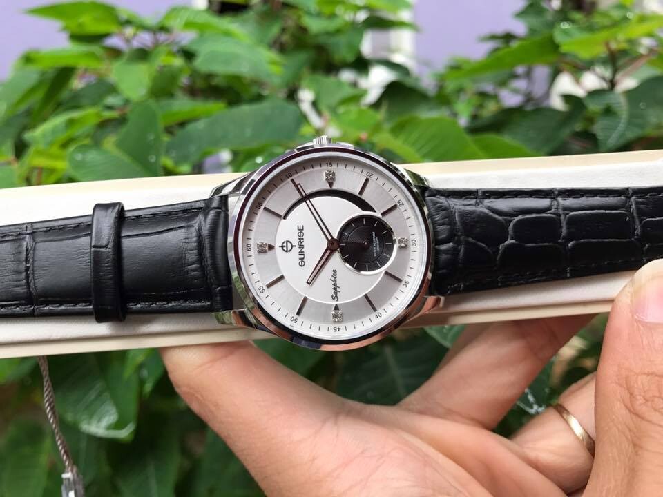 ĐỒNG HỒ NAM DÂY DA SUNRISE 1120PA