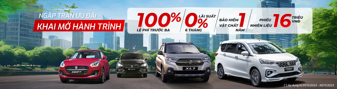 MỪNG KỶ NIỆM 28 NĂM, VIỆT NAM SUZUKI TẶNG ƯU ĐÃI LỚN NHẤT TRONG NĂM LÊN ĐẾN 130 TRIỆU