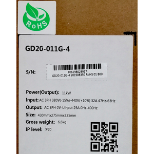Biến tần INVT GD20 011G 4 11kw 380v - Biến Tần Vào 3 Pha 380v Ra 3 Pha 380v INVT GD20 11Kw
