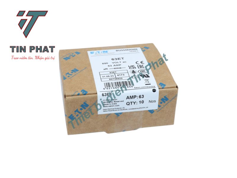 CẦU CHÌ EATON BUSSMANN 63ET 690VAC/500VDC 63A