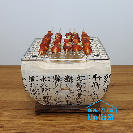 Lò nướng mini bằng đất sét nướng tại bàn cho nhà hàng kiểu Nhật (size lớn nhất)