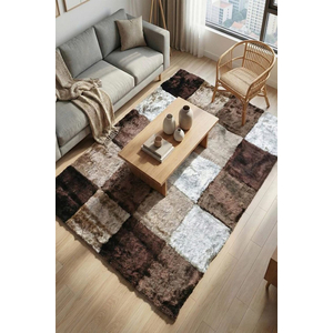 Thảm trang trí phòng khách phòng ngủ dòng thảm lông dài HLO-5D 1203 HNO