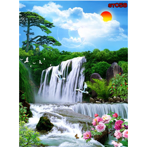 Gạch 3d ốp tường ST18