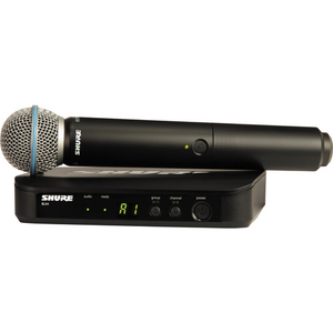 Bộ âm thanh không dây Shure BLX24 Handheld Wireless System With Beta 58A Mic (J10: 584 - 608 MHz)