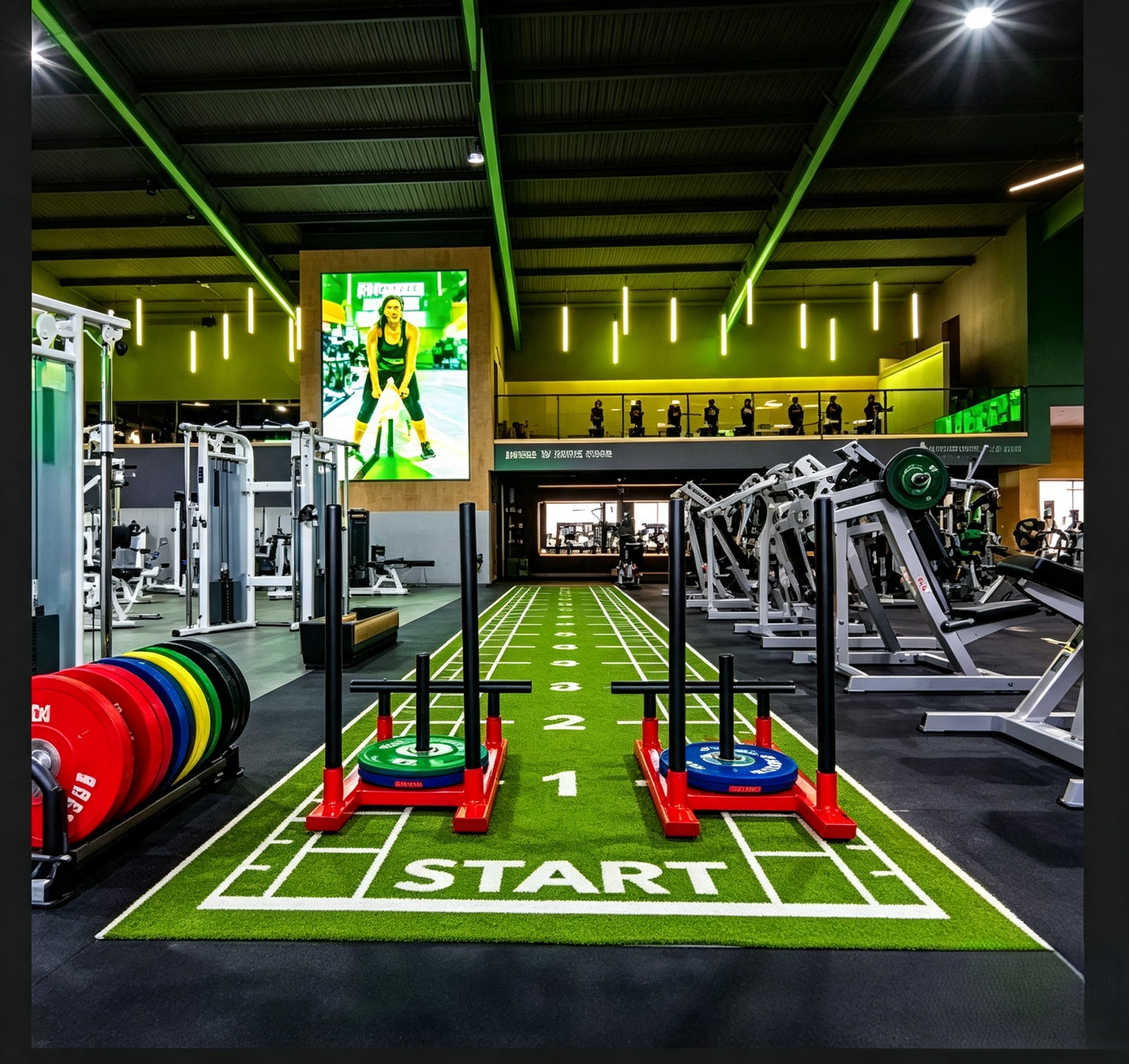 Thảm Cỏ phòng Gym