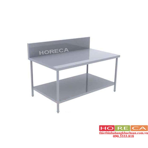 BÀN INOX 2 TẦNG CÓ GÁY B-02