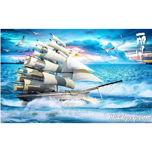 GẠCH 3D THUYỀN BIỂN TB04