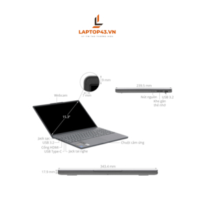 Lenovo Ideapad Slim 3 15IRH10, , Core I7_13620H, Ram 16GB_DDR5, SSD 512GB, Win 11, 15.3 FHD+ 60hz WUXGA Xám - tại Đà Nẵng